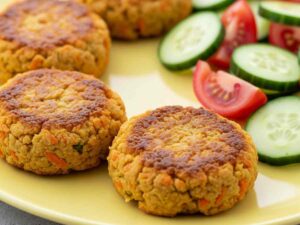 burger di ceci e carote