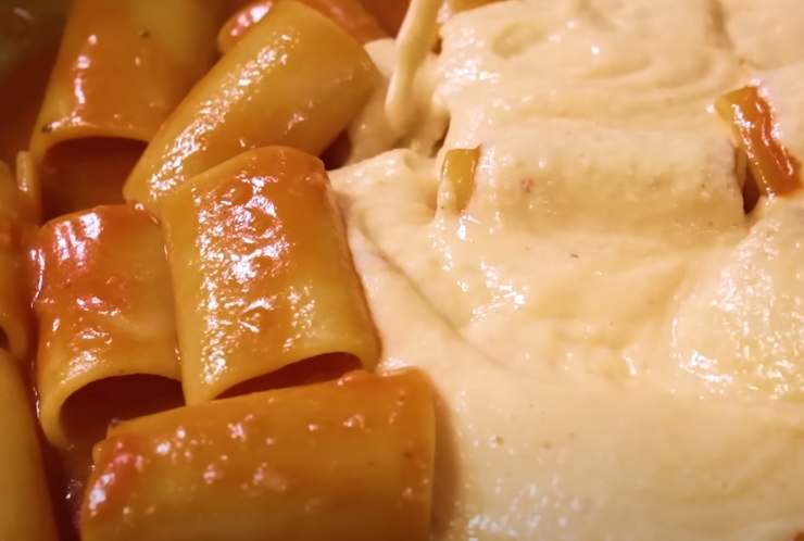 paccheri con la crema di scampi