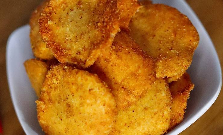 Nuggets impanati in una ciotola