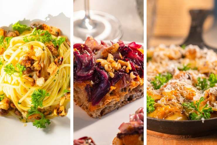 collage di piatti da ristorante