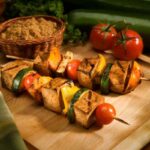 spiedini di tofu e verdure