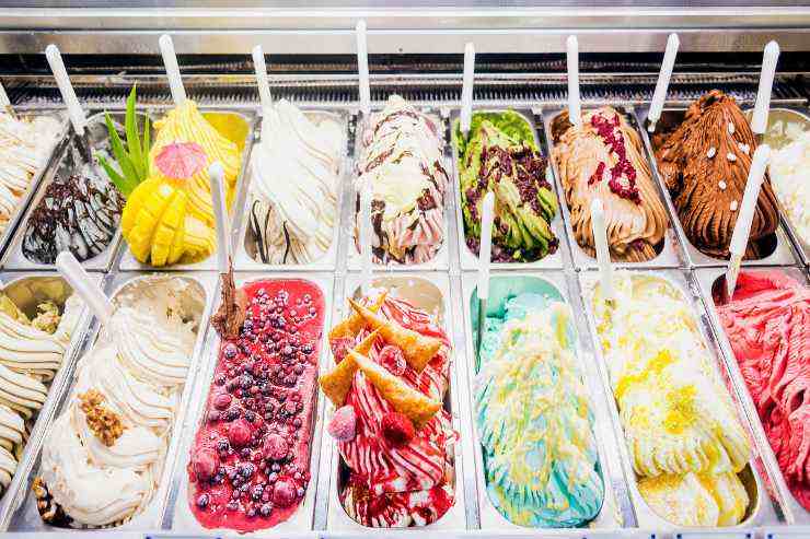 gusti gelati in gelateria