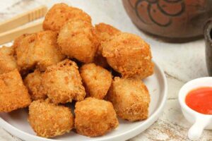 Bocconcini di tofu impanati