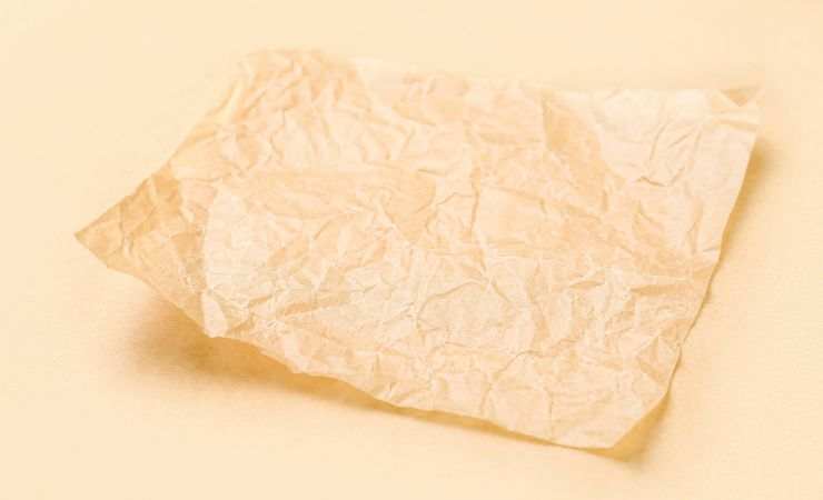 carta forno stropicciata
