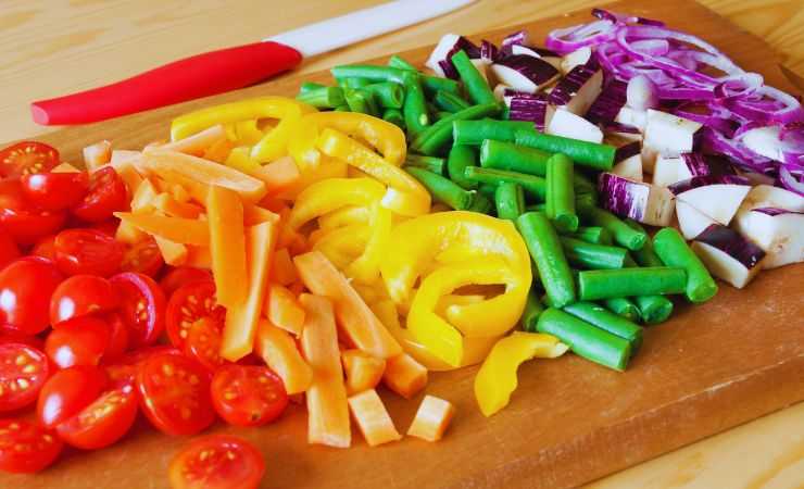 verdure tagliate