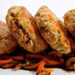 burger vegetali sopra peperoni