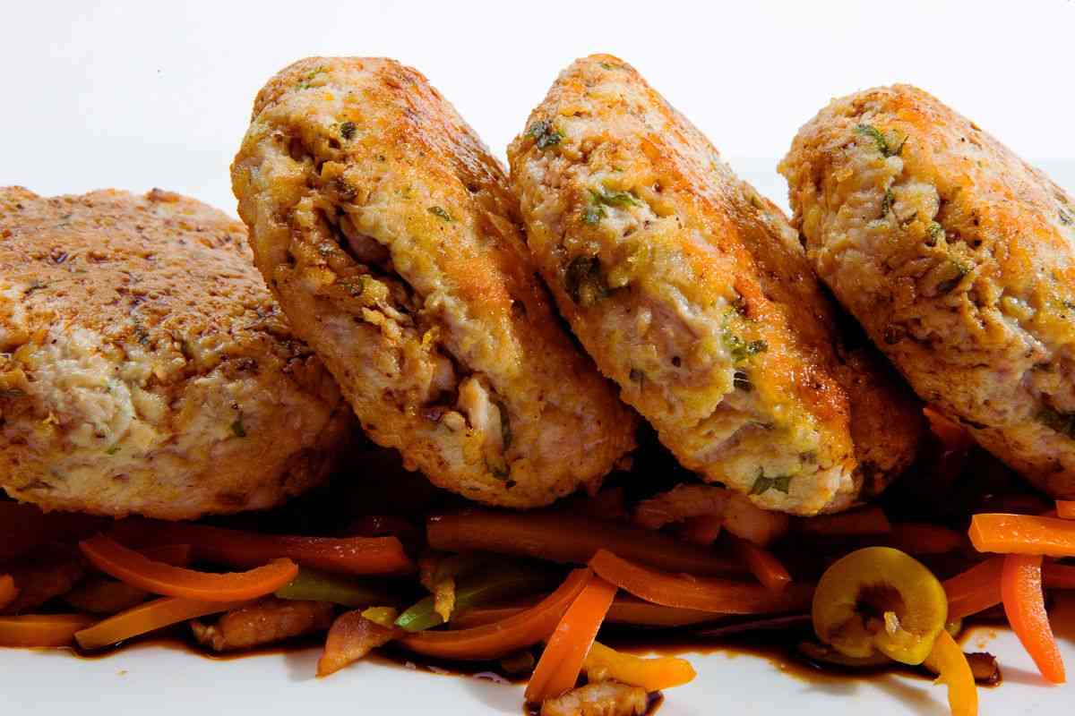 burger vegetali sopra peperoni