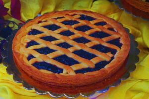 crostata su un tavolo