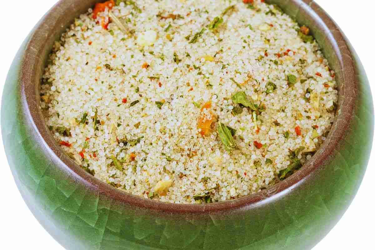 sale aromatizzato in una ciotola
